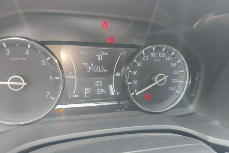 Used Honda Crider 2019 180 Turbo CVT Luxury Edition China V Odometer Close Up