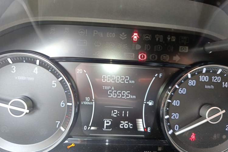Used Honda Crider 2019 180 Turbo CVT Comfort Version China VI Odometer Close Up