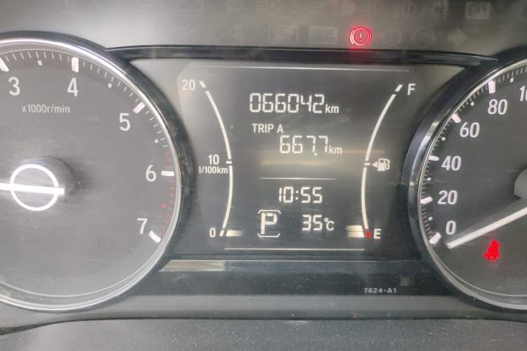 Used Honda Crider 2019 180 Turbo CVT Luxury Edition China VI Emission Standard Odometer Close Up