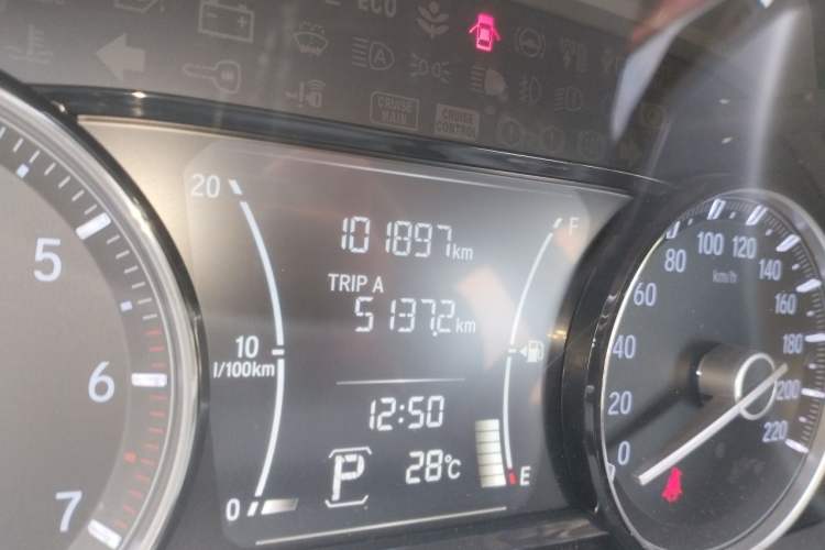 Used Honda Crider 2019 180 Turbo CVT Comfort Version China VI Odometer Close Up