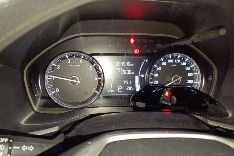 Used Honda Crider 2019 180 Turbo CVT Luxury Edition China V Odometer Close Up