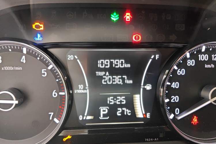 Used Honda Crider 2019 180 Turbo CVT Luxury Edition China VI Emission Standard Odometer Close Up