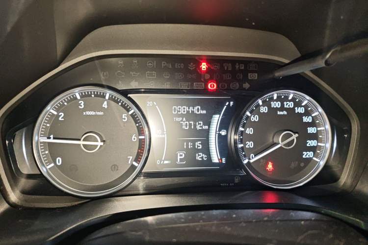 Used Honda Crider 2019 180 Turbo CVT Luxury Edition China V Odometer Close Up
