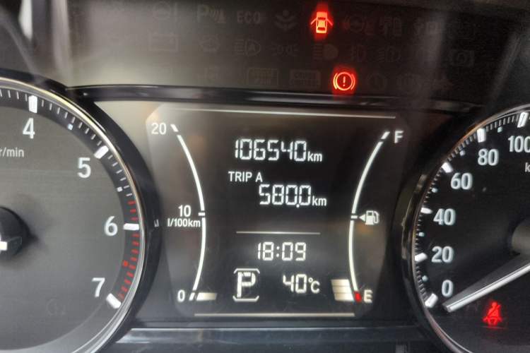 Used Honda Crider 2019 180 Turbo CVT Comfort Version China VI Odometer Close Up