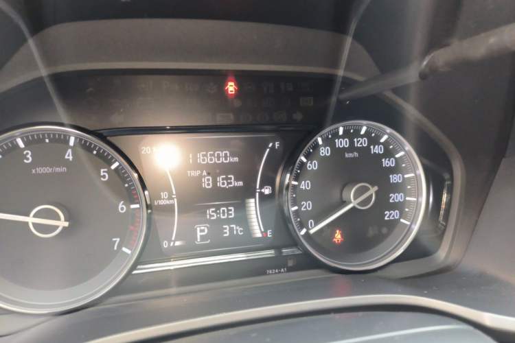 Used Honda Crider 2019 180 Turbo CVT Luxury Edition China VI Emission Standard Odometer Close Up
