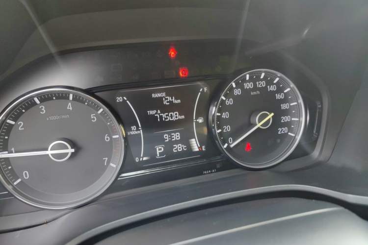 Used Honda Crider 2019 180 Turbo CVT Luxury Edition China V Odometer Close Up