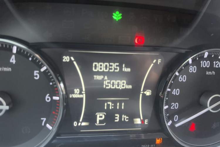 Used Honda Crider 2019 180 Turbo CVT Comfort Version China VI Odometer Close Up