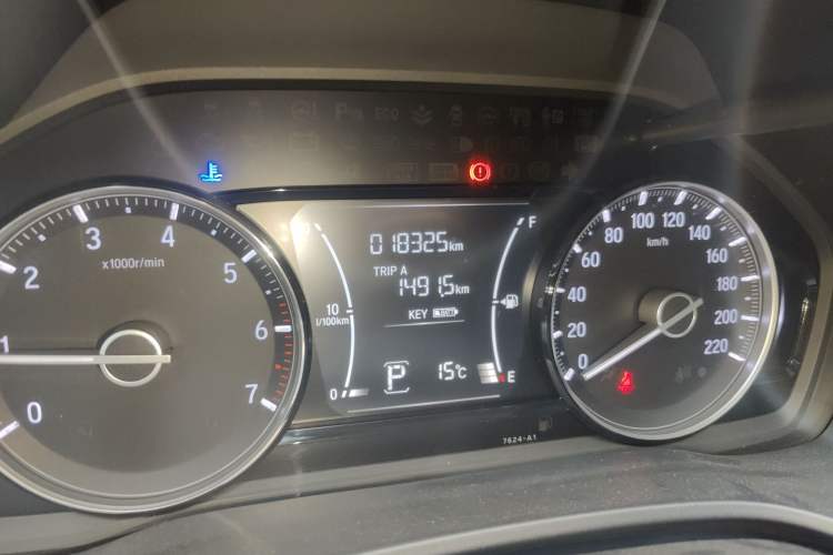 Used Honda Crider 2019 180 Turbo CVT Luxury Edition China VI Emission Standard Odometer Close Up