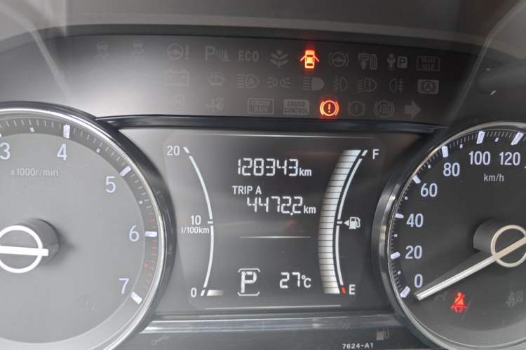 Used Honda Crider 2019 180 Turbo CVT Comfort Version China VI Odometer Close Up