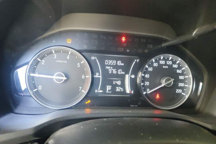 Used Honda Crider 2019 180 Turbo CVT Luxury Edition China VI Emission Standard Odometer Close Up