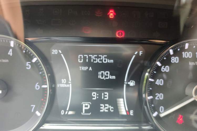 Used Honda Crider 2019 180 Turbo CVT Luxury Edition China V Odometer Close Up