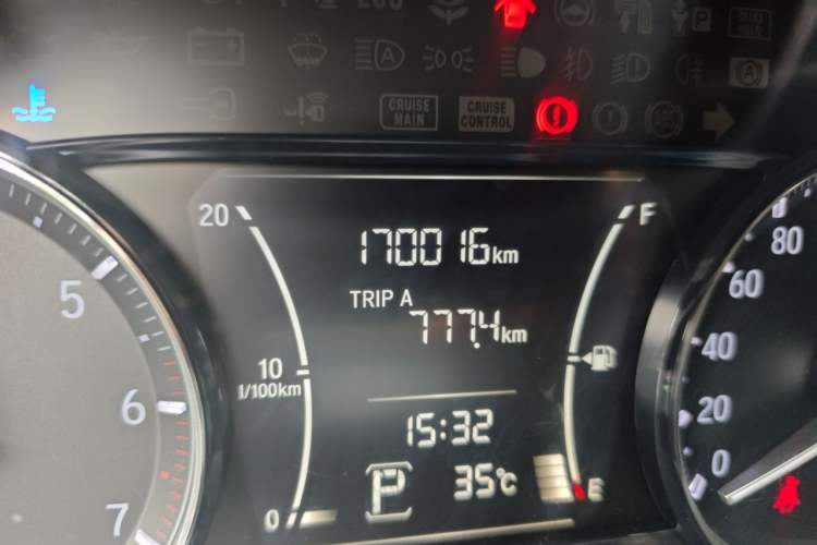 Used Honda Crider 2019 180 Turbo CVT Comfort Version China VI Odometer Close Up