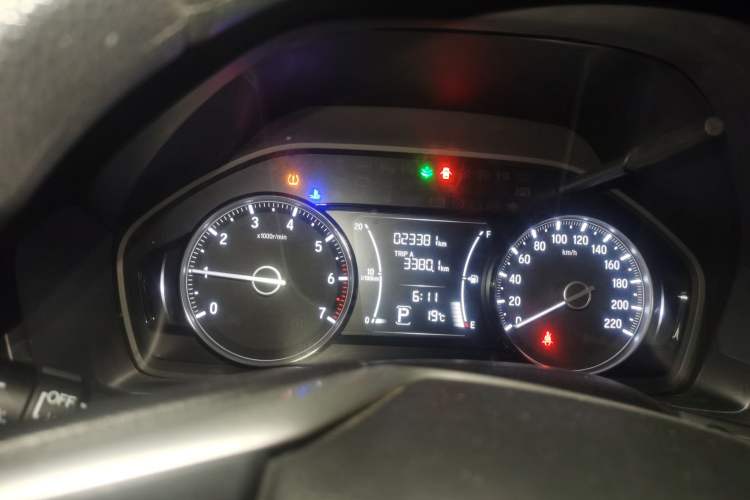 Used Honda Crider 2019 180 Turbo CVT Luxury Edition China VI Emission Standard Odometer Close Up