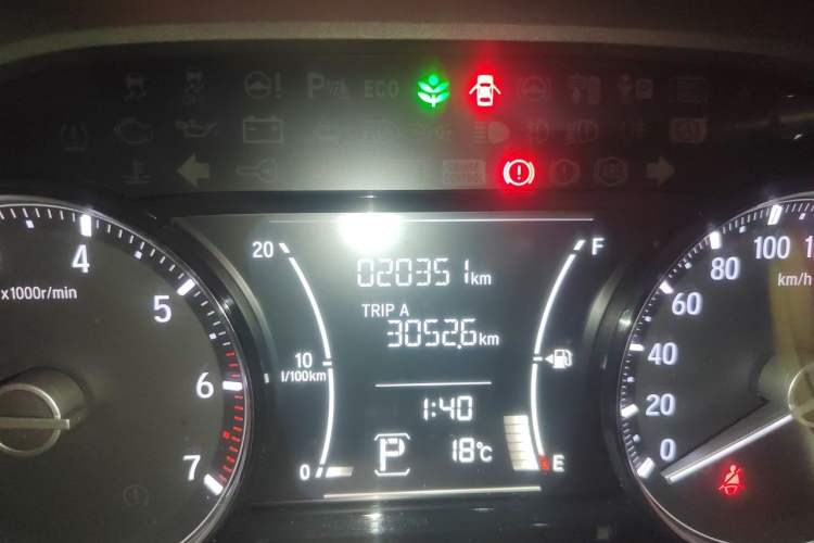 Used Honda Crider 2019 180 Turbo CVT Comfort Version China VI Odometer Close Up