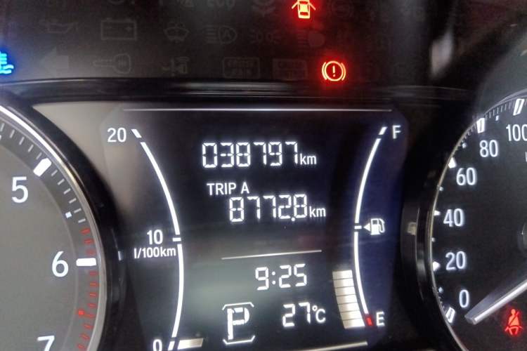 Used Honda Crider 2019 180 Turbo CVT Comfort Version China VI Odometer Close Up