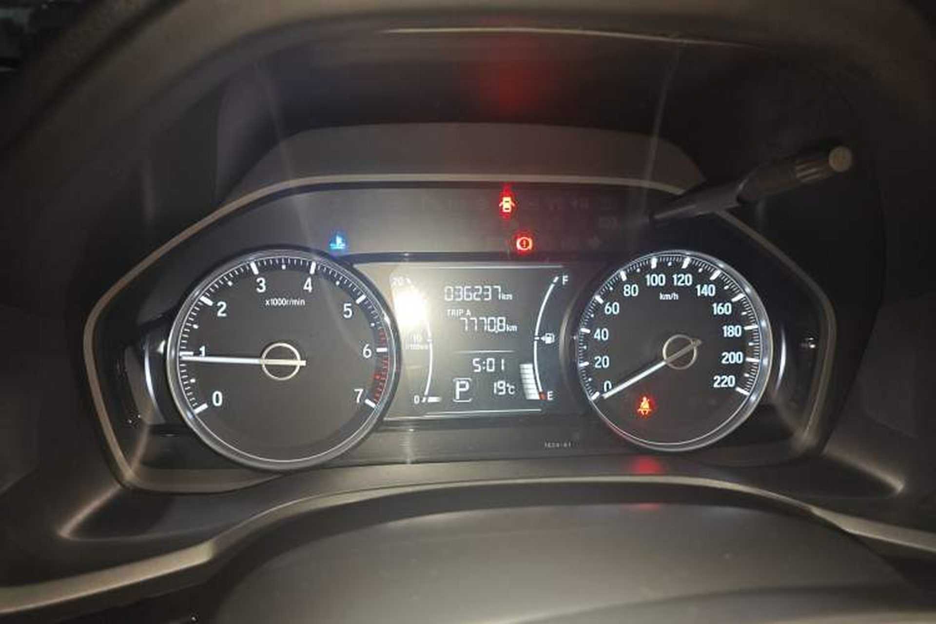 Used Honda Crider 2019 180 Turbo CVT Luxury Edition China VI Emission Standard Odometer Close Up