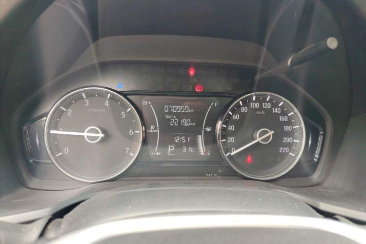 Used Honda Crider 2019 180 Turbo CVT Luxury Edition China VI Emission Standard Odometer Close Up