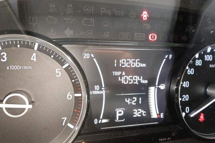 Used Honda Crider 2019 180 Turbo CVT Comfort Version China VI Odometer Close Up