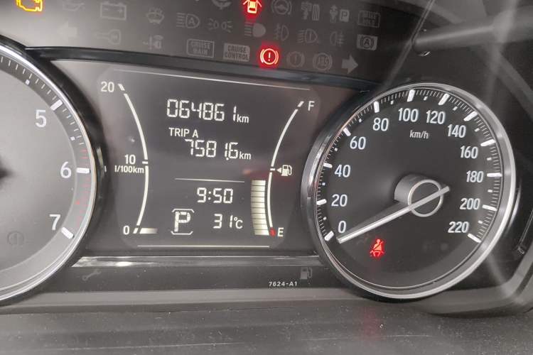 Used Honda Crider 2019 180 Turbo CVT Comfort Version China VI Odometer Close Up
