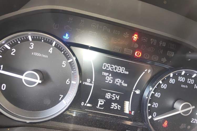 Used Honda Crider 2019 180 Turbo CVT Comfort Version China VI Odometer Close Up