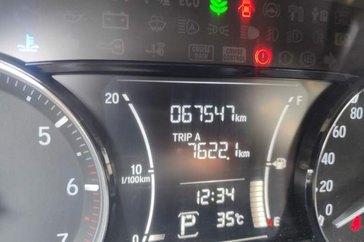 Used Honda Crider 2019 180 Turbo CVT Comfort Version China VI Odometer Close Up