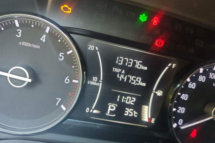 Used Honda Crider 2019 180 Turbo CVT Comfort Version China VI Odometer Close Up