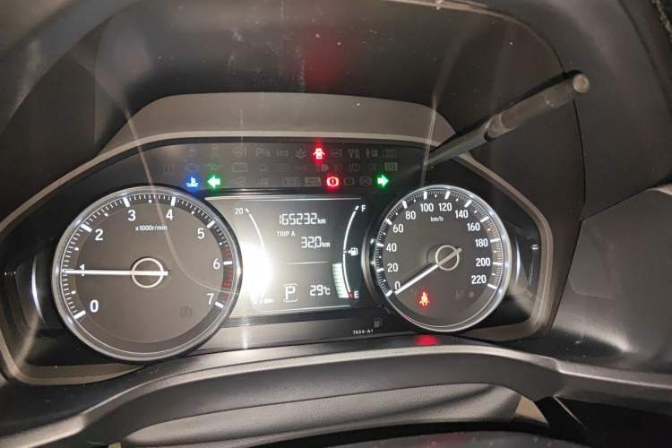 Used Honda Crider 2019 180 Turbo CVT Luxury Edition China VI Emission Standard Odometer Close Up