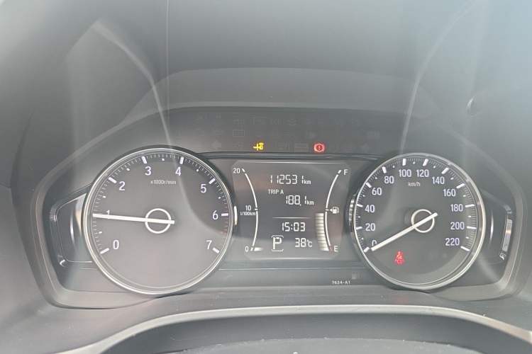 Used Honda Crider 2019 180 Turbo CVT Luxury Edition China VI Emission Standard Odometer Close Up