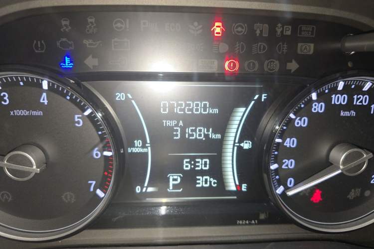 Used Honda Crider 2019 180 Turbo CVT Luxury Edition China VI Emission Standard Odometer Close Up