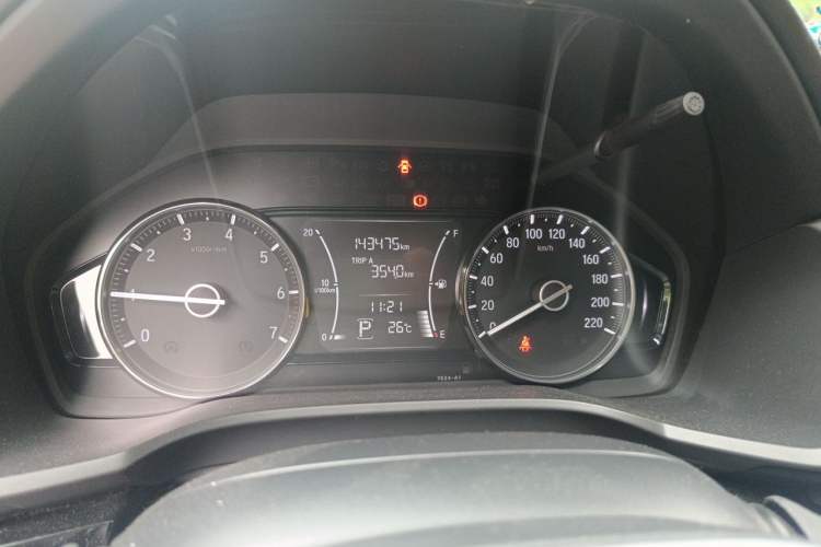 Used Honda Crider 2019 180 Turbo CVT Luxury Edition China VI Emission Standard Odometer Close Up