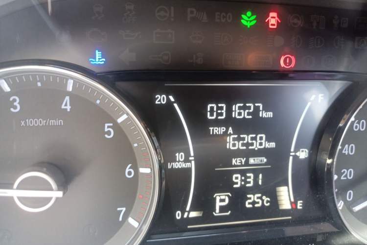 Used Honda Crider 2019 180 Turbo CVT Comfort Version China VI Odometer Close Up