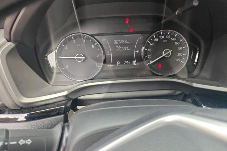 Used Honda Crider 2019 180 Turbo CVT Luxury Edition China VI Emission Standard Odometer Close Up