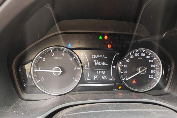 Used Honda Crider 2019 180 Turbo CVT Luxury Edition China VI Emission Standard Odometer Close Up