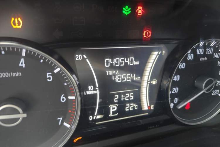 Used Honda Crider 2019 180 Turbo CVT Luxury Edition China VI Emission Standard Odometer Close Up
