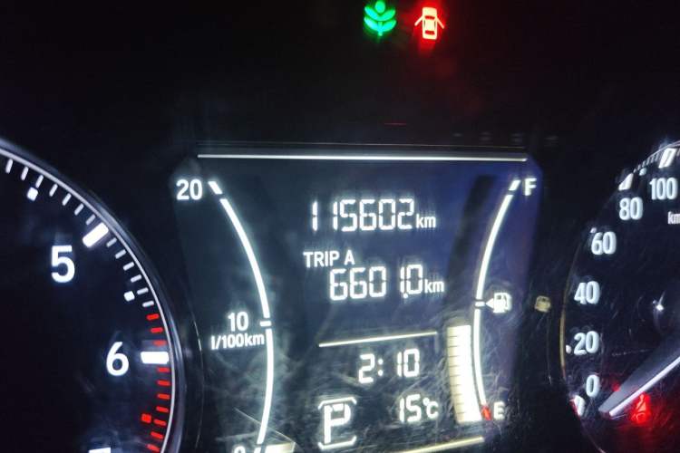Used Honda Crider 2019 180 Turbo CVT Luxury Edition China VI Emission Standard Odometer Close Up