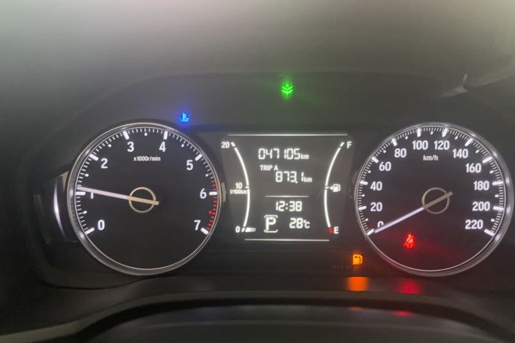Used Honda Crider 2019 180 Turbo CVT Luxury Edition China VI Emission Standard Odometer Close Up