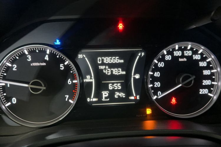 Used Honda Crider 2019 180 Turbo CVT Luxury Edition China VI Emission Standard Odometer Close Up