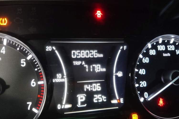 Used Honda Crider 2019 180 Turbo CVT Comfort Version China VI Odometer Close Up