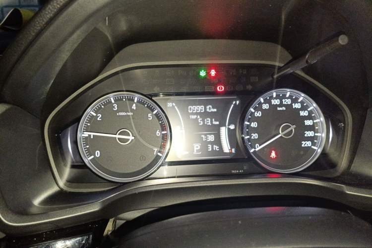 Used Honda Crider 2019 180 Turbo CVT Luxury Edition China VI Emission Standard Odometer Close Up