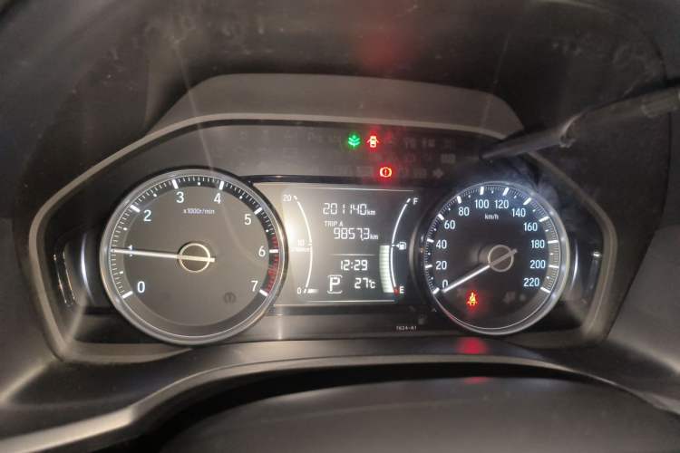 Used Honda Crider 2019 180 Turbo CVT Luxury Edition China VI Emission Standard Odometer Close Up