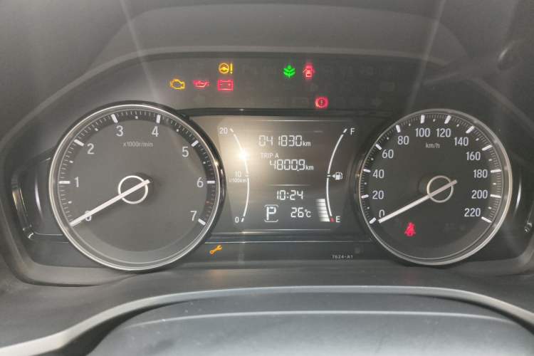 Used Honda Crider 2019 180 Turbo CVT Luxury Edition China VI Emission Standard Odometer Close Up