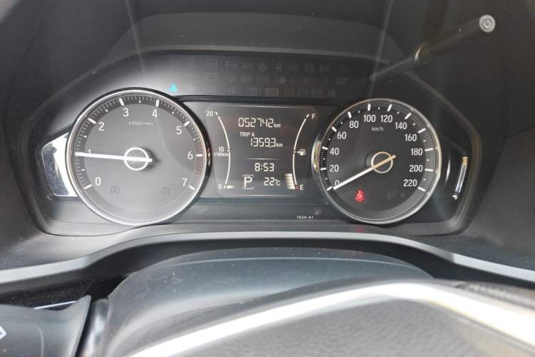 Used Honda Crider 2019 180 Turbo CVT Luxury Edition China VI Emission Standard Odometer Close Up