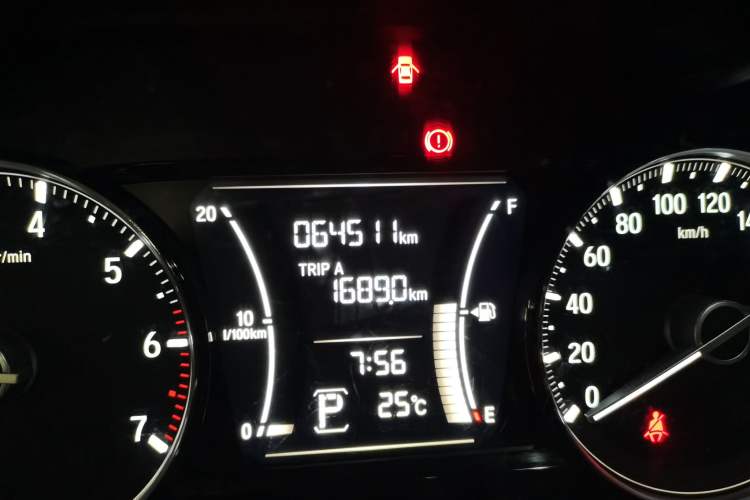 Used Honda Crider 2019 180 Turbo CVT Luxury Edition China VI Emission Standard Odometer Close Up