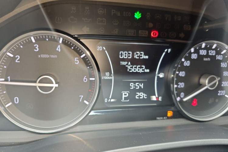 Used Honda Crider 2019 180 Turbo CVT Comfort Version China VI Odometer Close Up