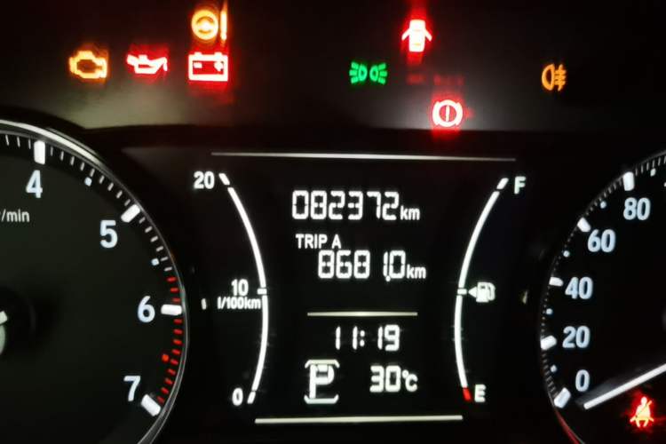 Used Honda Crider 2019 180 Turbo CVT Comfort Edition China V Odometer Close Up