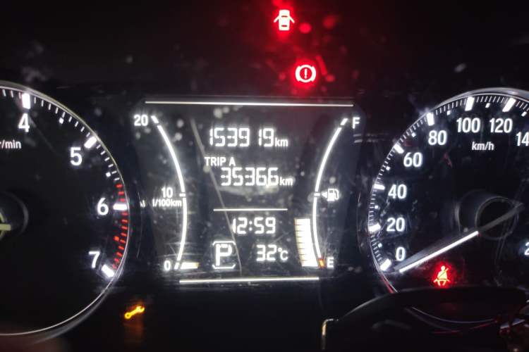 Used Honda Crider 2019 180 Turbo CVT Comfort Version China VI Odometer Close Up