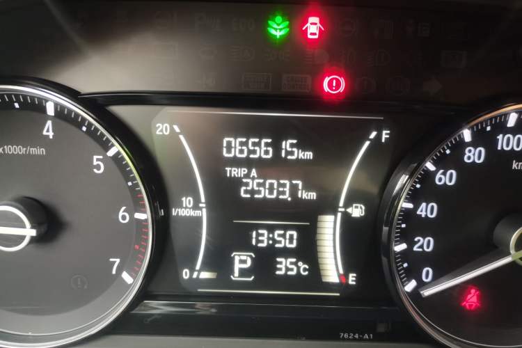 Used Honda Crider 2019 180 Turbo CVT Luxury Edition China VI Emission Standard Odometer Close Up