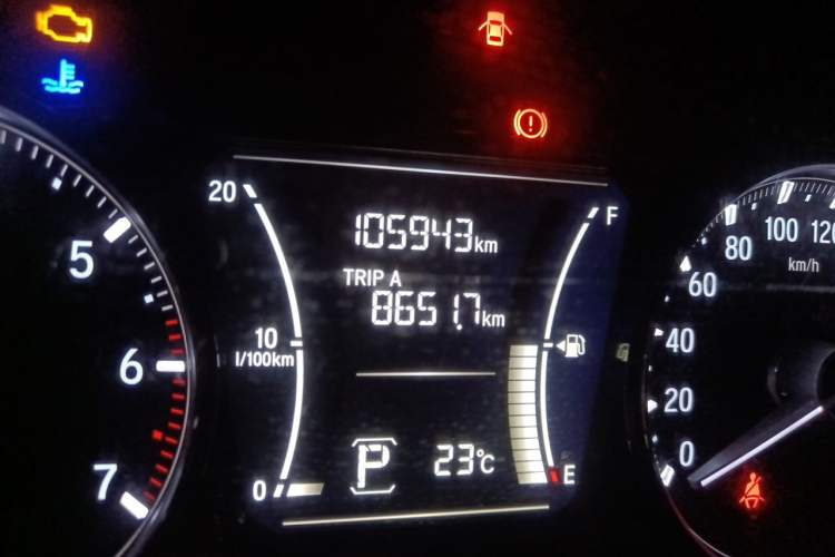 Used Honda Crider 2019 180 Turbo CVT Comfort Version China VI Odometer Close Up
