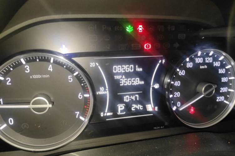 Used Honda Crider 2019 180 Turbo CVT Luxury Edition China V Odometer Close Up