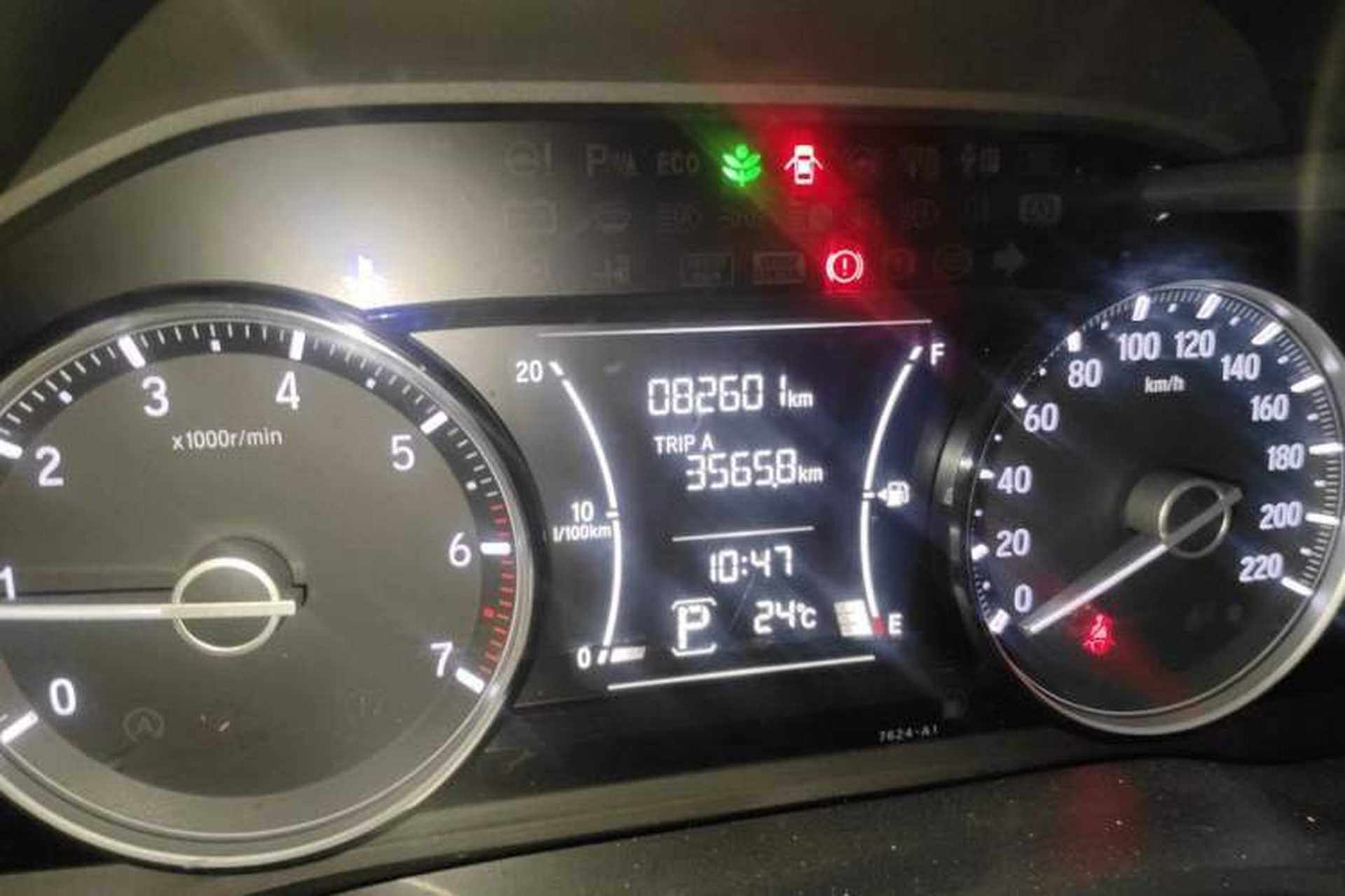 Used Honda Crider 2019 180 Turbo CVT Luxury Edition China V Odometer Close Up